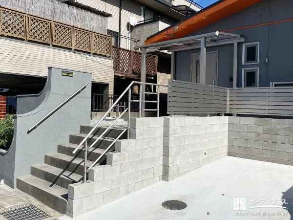 手すりやフェンスの取り付けにより安心感をより向上させた工事