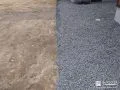お庭に敷設した砂利④