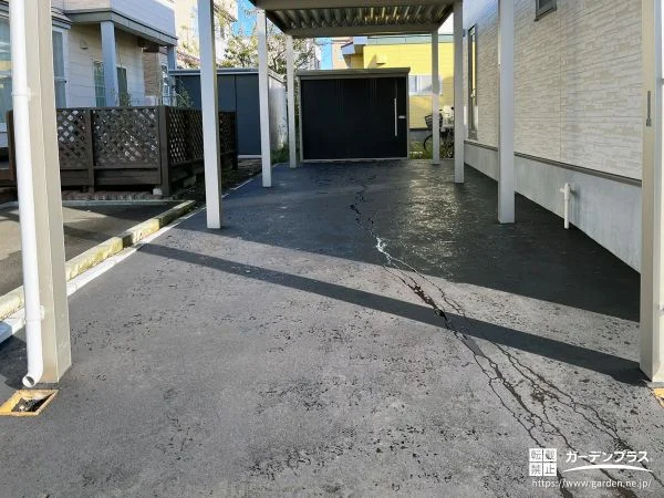 寒冷地で快適にお使いいただけるアスファルトの駐車スペース工事