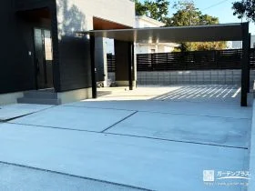 暮らしやすさが細部まで行き届いたモダン新築外構