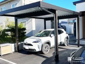 積雪地でも安心。冬の暮らしを支えるカーポート付き駐車スペース[施工後]