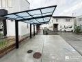 片流れのカーポートですっきりと雨風を防ぎお車を守った工事