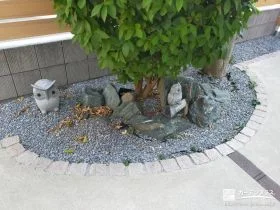 植栽スペースに砂利をプラス[施工後]
