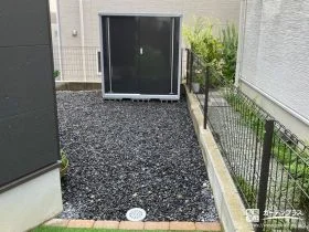 物置を設置し収納スペースを確保[施工後]