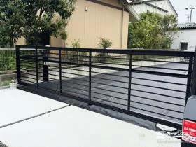 敷地の出入りを制限する安心のカーゲート[施工後]