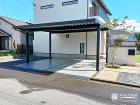 スチール折板屋根カーポート