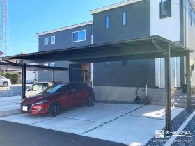 3台用のカーポートが毎日の動線を快適にする外構リフォーム工事