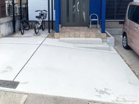 平らで使いやすい駐車スペース[施工後]