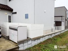 プライバシーが守られた勝手口まわり[施工後]