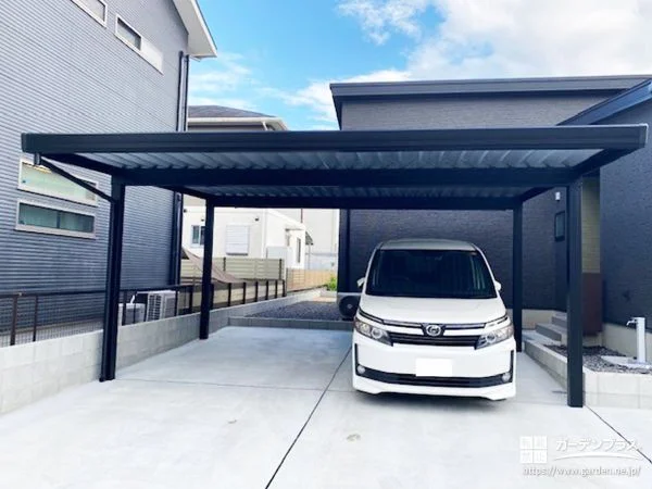 折板屋根カーポートで快適な駐車スペース