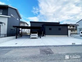 広い敷地でも管理しやすい、シンプルモダンな新築外構