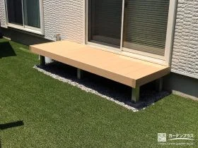 心地よい人工木のウッドデッキ[施工後]