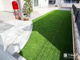 手入れが少ないローメンテナンスの庭[施工後]