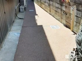 水はけに配慮した透水性コンクリートの犬走りリフォーム工事