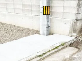 電柱設置を見越した外構づくり[施工後]