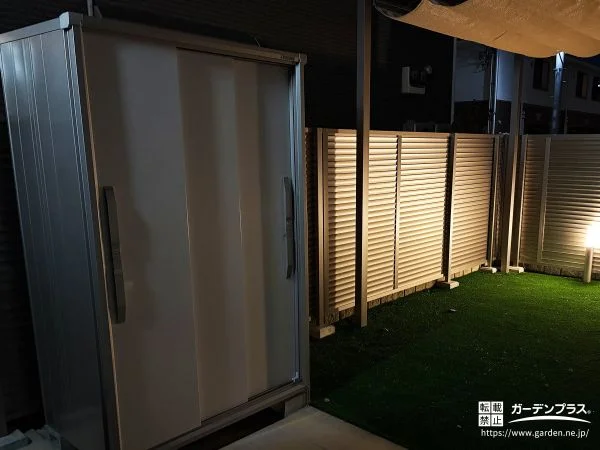 庭の一角にすっきり収まる、サイズバリエーション豊富な物置