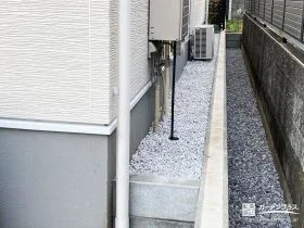 建物まわりを清潔に保つ、シンプルな犬走り[施工後]