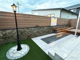 リゾート感あふれるくつろぎの庭へリフォーム工事