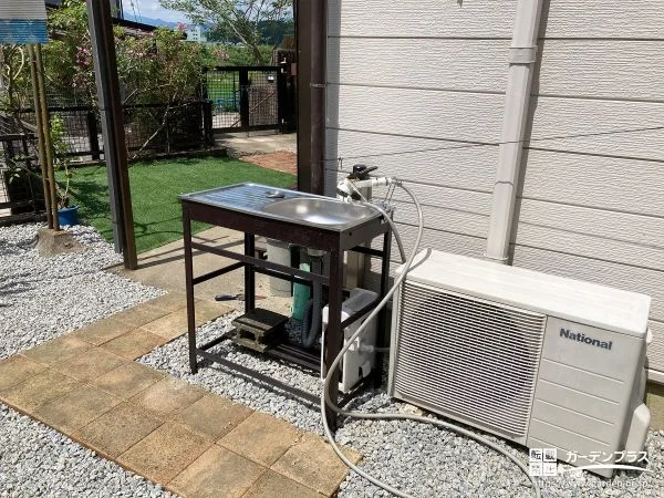 ガーデンシンクの設置でお庭仕事をより楽にしたリフォーム工事