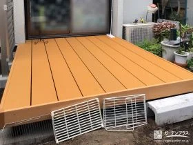 人工木のウッドデッキ[施工後]