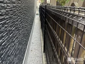 圧迫感のないメッシュフェンス[施工後]