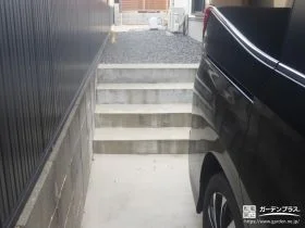 モルタル仕上げの階段[施工後]