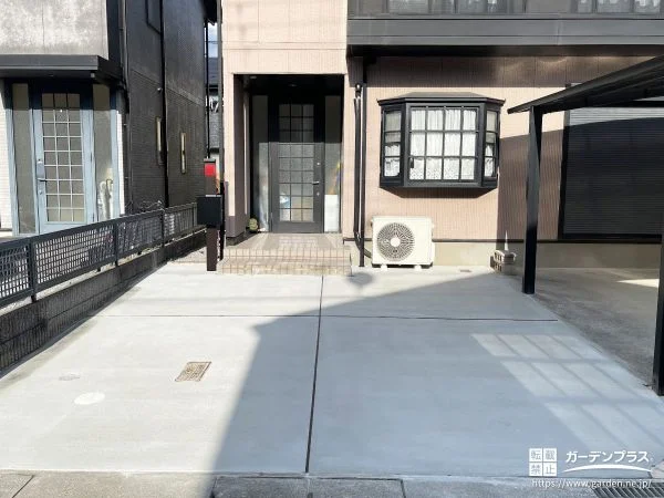 植栽スペースを撤去しもう1台お車を駐車できるようになった工事