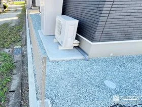 必要なところにしっかり投資、コストを抑えた犬走り計画[施工後]