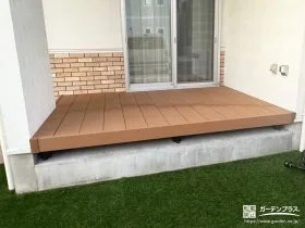 人工木製でローメンテナンスなウッドデッキ[施工後]