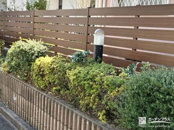 No.27915 お手入れが大変になっていた生垣を撤去してフェンスにした工事[施工後]