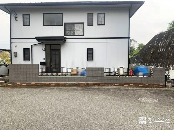 境界フェンスを設けて外観を引き締めたお庭周りのリフォーム工事