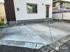 コンクリート打設で駐車スぺースを拡張したリフォーム工事