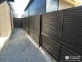 お庭プライバシーと防犯性を向上させたフェンスと門扉設置工事