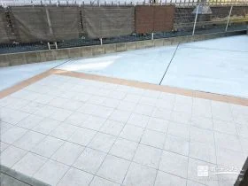 タイルテラスで彩るお庭。雑草対策とおしゃれを叶えたリフォーム工事