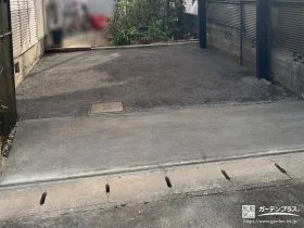 アスファルト舗装でつかいやすく整えたお庭のリフォーム工事