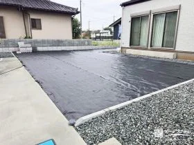 雑草対策に効果的な防草シート[施工後]