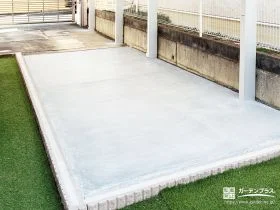 土間コンクリートでの駐車拡張[施工後]