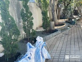 突き抜けを防ぐ、コンクリート下地で徹底した雑草対策[施工後]