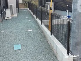 機能性と開放感を両立。スタイリッシュなメッシュフェンス[施工後]