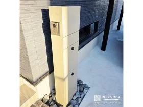 住まいの顔をスマートに整える、ノイズレスな機能門柱[施工後]