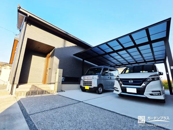 毎日の何気ない時間が少し特別に感じられるシンプルモダンな新築外構