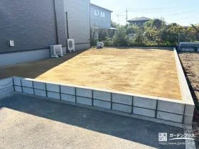 高低差のある敷地を整える、土留めブロック計画[施工後]