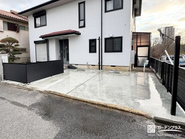 お車を停めやすくプライバシーも守る駐車スペース整備工事