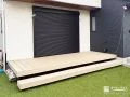 洗濯やお子さまの見守りもスムーズにするウッドデッキ