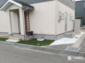 コンクリートの舗装で雑草対策しながら使いやすさを整えた外構工事