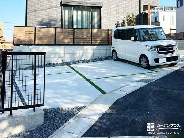 車も自転車も迷わない、ゆとりある土間空間