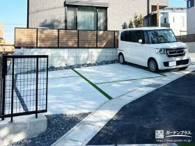 車も自転車も迷わない、ゆとりある土間空間[施工後]