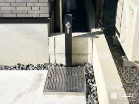 スタイリッシュな立水栓