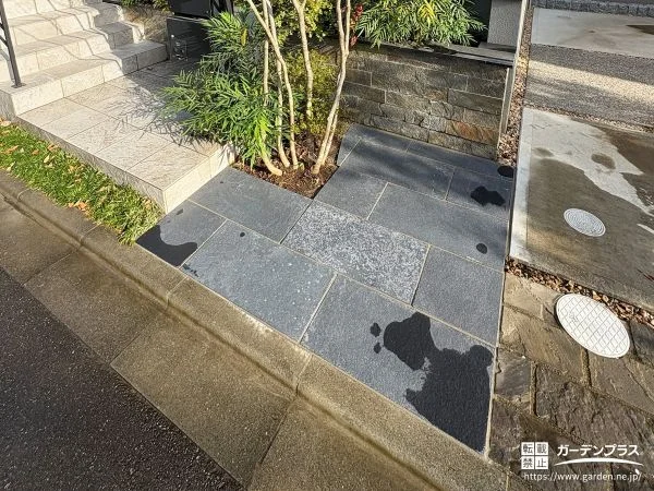 No.28125 美しい石張りで高級感をプラスし歩きやすく仕上げた玄関工事[施工後]