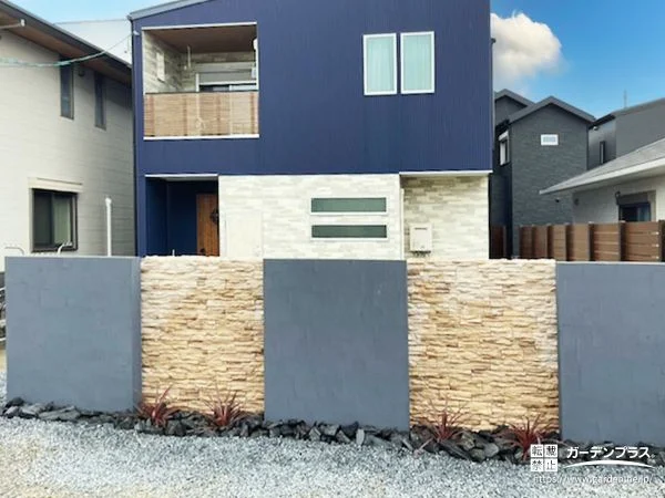 No.28132 目隠しとくつろぎを両立した、光で魅せる外構リフォーム工事[施工後]